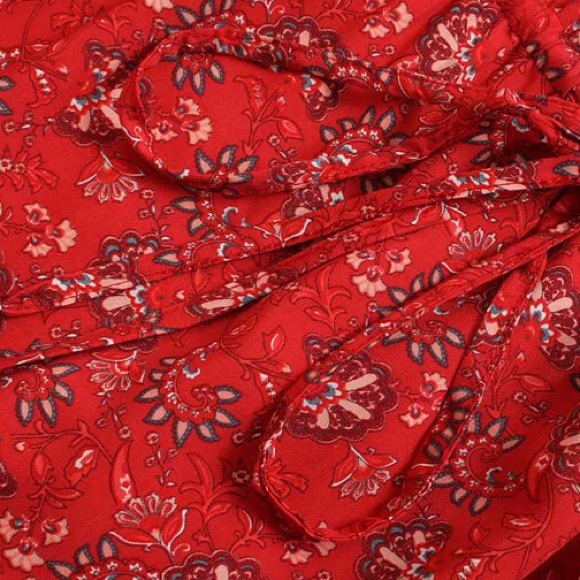 LAST ONE Floral Lantern Sleeve Mini Dress - Picture 8 of 15